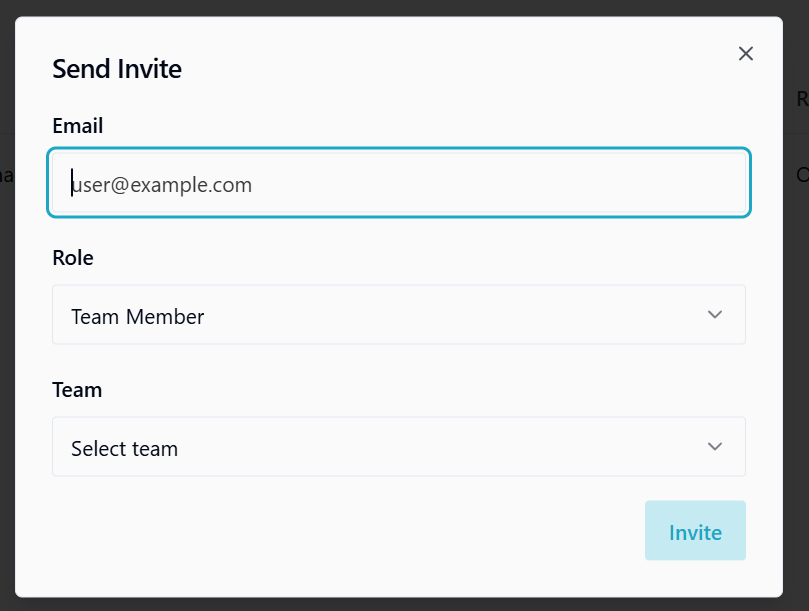 Send Invite